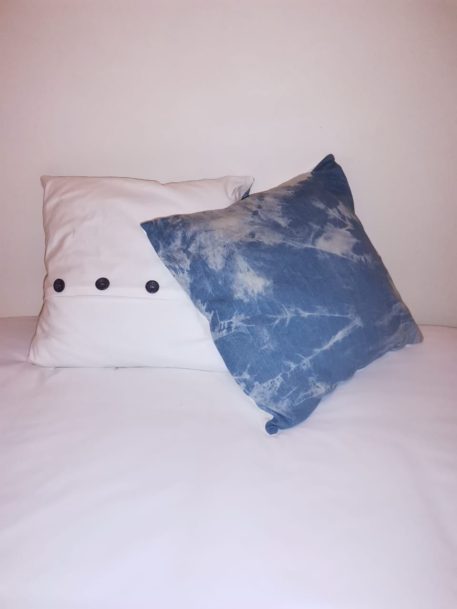 CareFree Stone-Washed Blue Denim Cushions