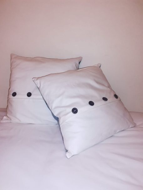 CareFree Stone-Washed Blue Denim Cushions