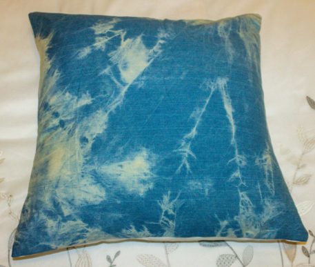 CareFree Stone-Washed Blue Denim Cushion